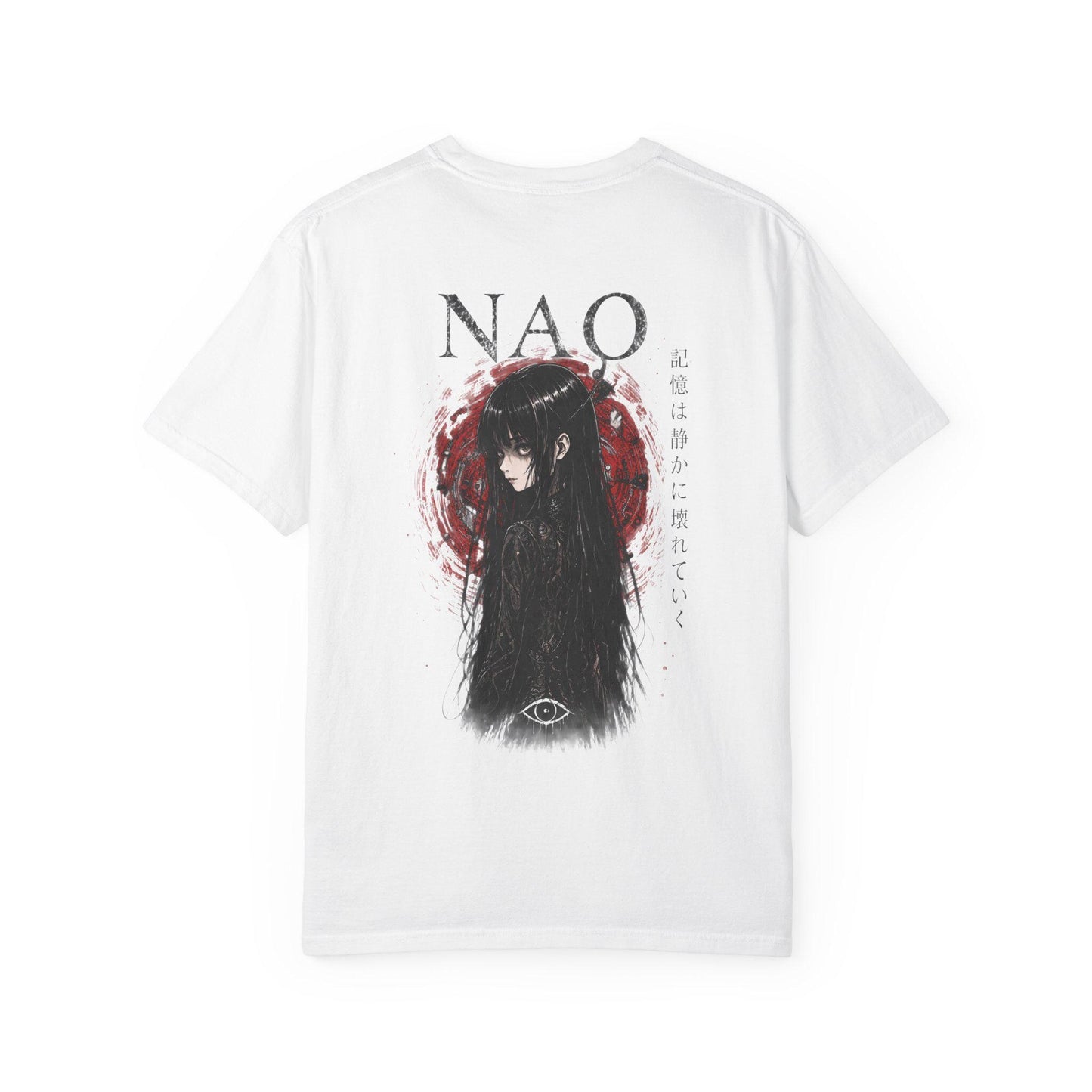 Liorra Women's Japanese-Inspired Girl Illustration T-Shirt - Relaxed Fit Short-Sleeve Cotton Top