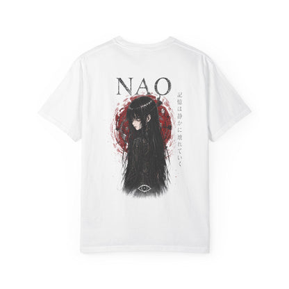 Liorra Women's Japanese-Inspired Girl Illustration T-Shirt - Relaxed Fit Short-Sleeve Cotton Top